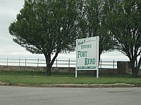 USA - Fort Reno OK - Welcome Sign (19 Apr 2009)
